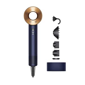 Dyson Supersonic™ Hair Dryer|Fast Drying|No Heat Damage|5 attachments|7 styling, 3 Speed & 3 Heat Settings|Travel Friendly|Unisex Usage|Intelligent Heat Control|2 Year Warranty (Prussian Blue)