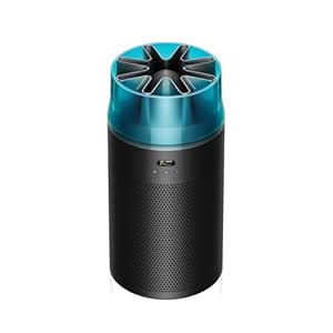 Dyson Hushjet Purifier Compact-HJ10 | Removes 99.97% of pollutants as small as PM 0.3 | Upto 5 Yr Electrostatic filter life | Max coverage upto 1076 sq.ft. | 2 Yr Warranty (White/Silver)