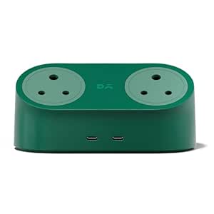 DailyObjects Loft Charging Station – 2 Type-C Ports – 65W, 2 Type-D Ports – 2500W, 5ft Long Cable, Compatible with All Devices, Supports Laptop Charging for Office, Home Appliances, GaN5 – White